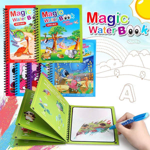 Water Magic Paint Book For Kids - With Pen